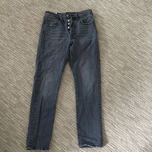 Levis Premium 501 Skinny size 25 L 28 Coal Black
